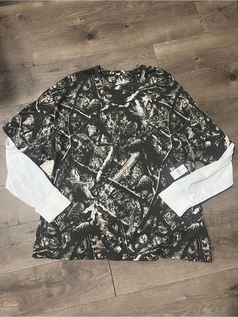 Brooklyn Cloth Long Sleeve Camo Heavyweight T-shirt Size XL New